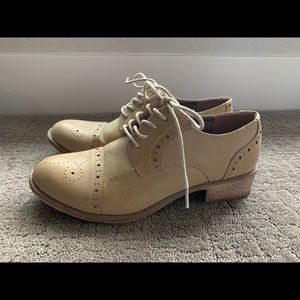 Brand New Tan Oxfords